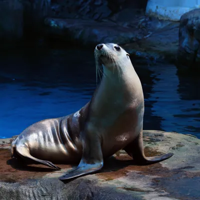 Seal on rock - Seal Show at SEA LIFE Sunshine Coast
