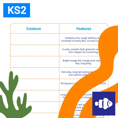 SL Meet Our Sea Creatures KS2 1080X1080