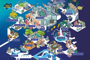 SEA LIFE Michigan Aquarium Map 1400X1000