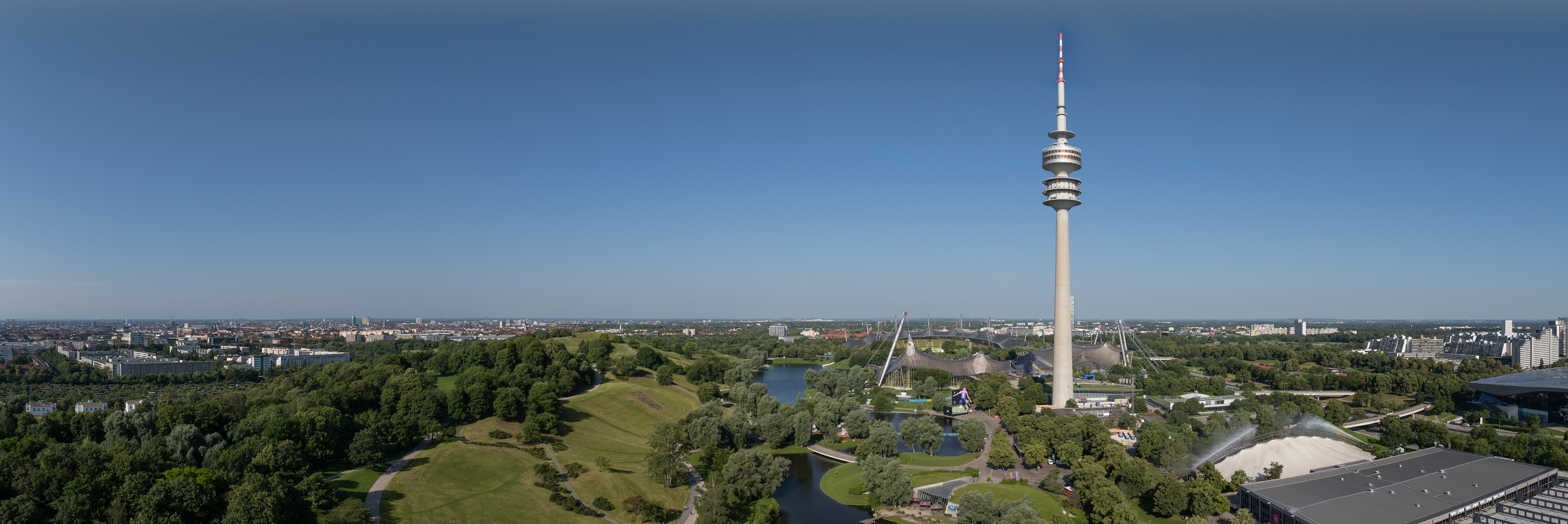 Olympiapark Panoramaaufnahme